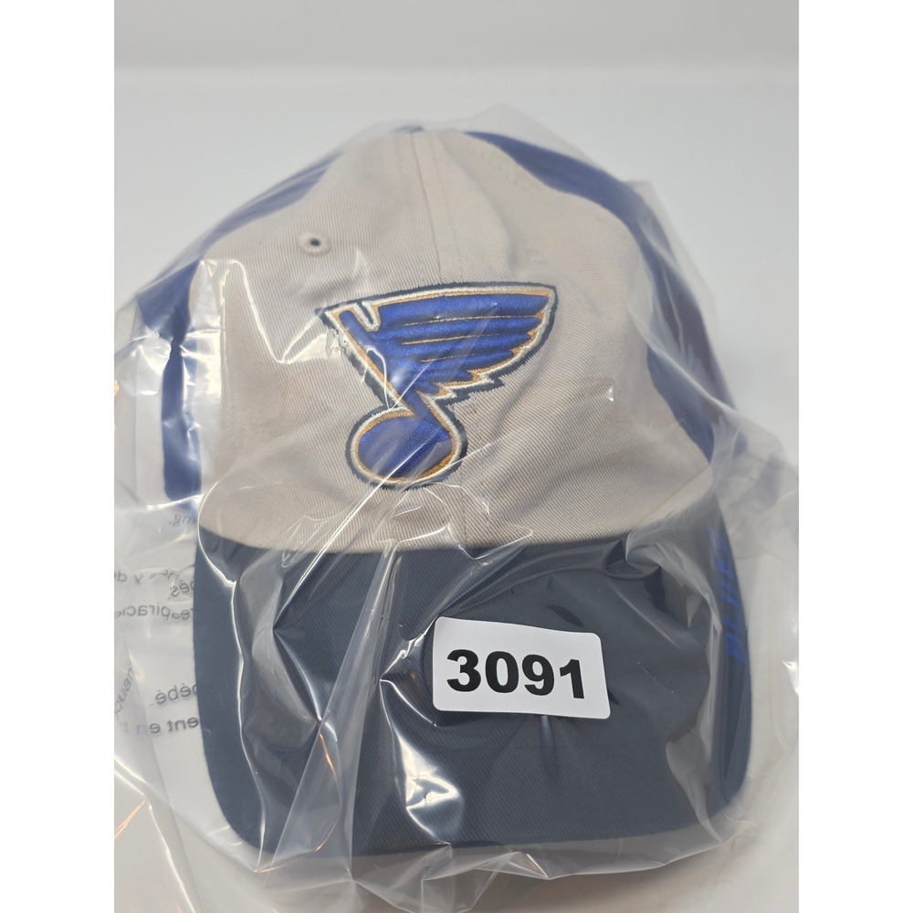 Fan Favorite NHL St. Louis Blues Strapback Hat Blue Embroidered Logo Hockey Cap - Picture 11 of 11